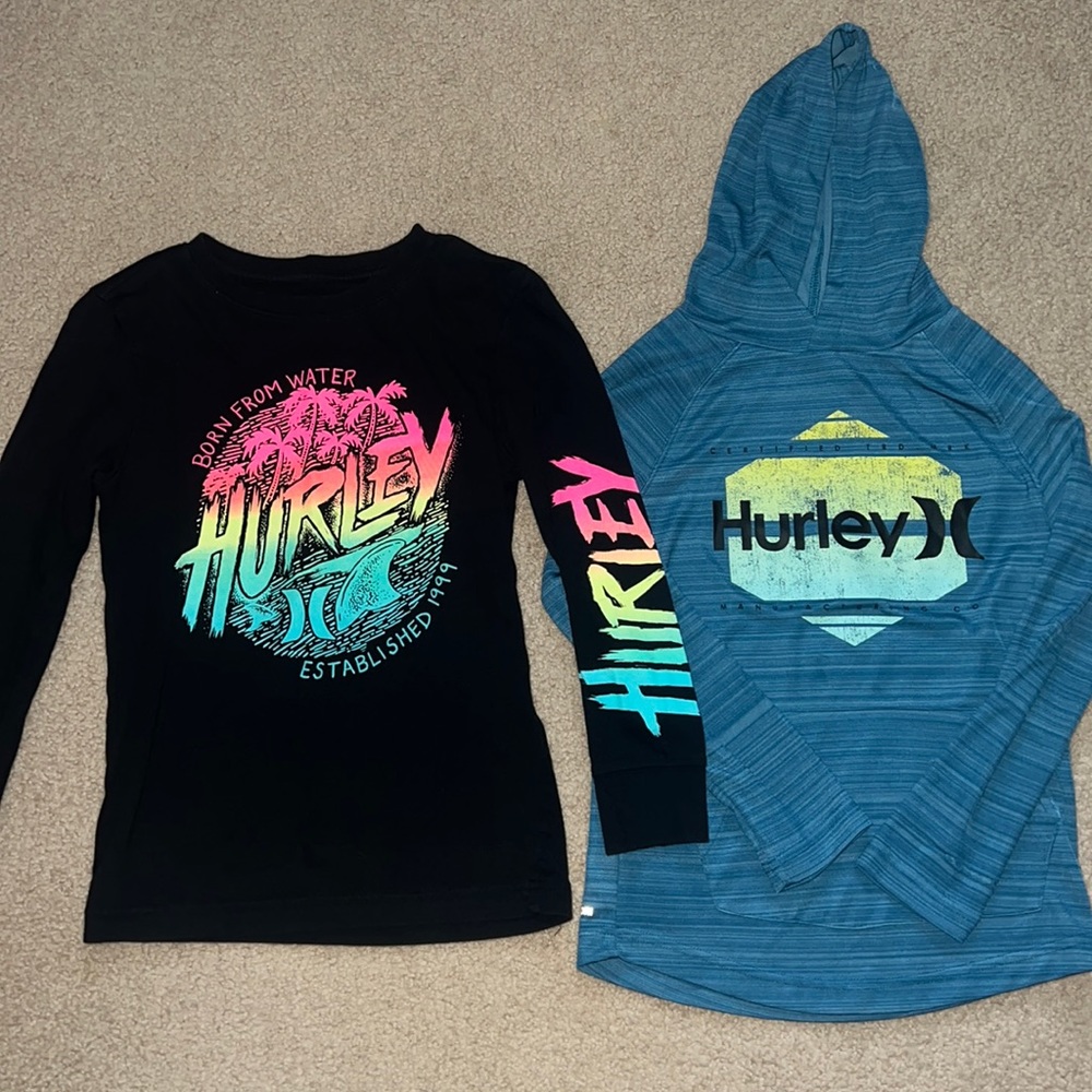 Boys Hurley long sleeve shirts